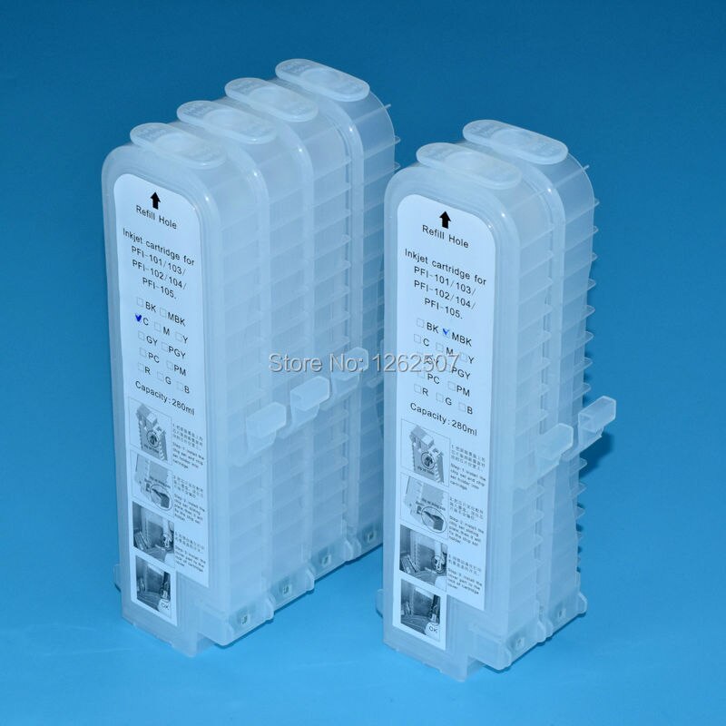 1Pcs 280ml 뷮 Ciss  ũ īƮ ĳ PFI-107 PFI-106 PFI-104 PFI-102 iPF670 IPF770 IPF755 IPF5000